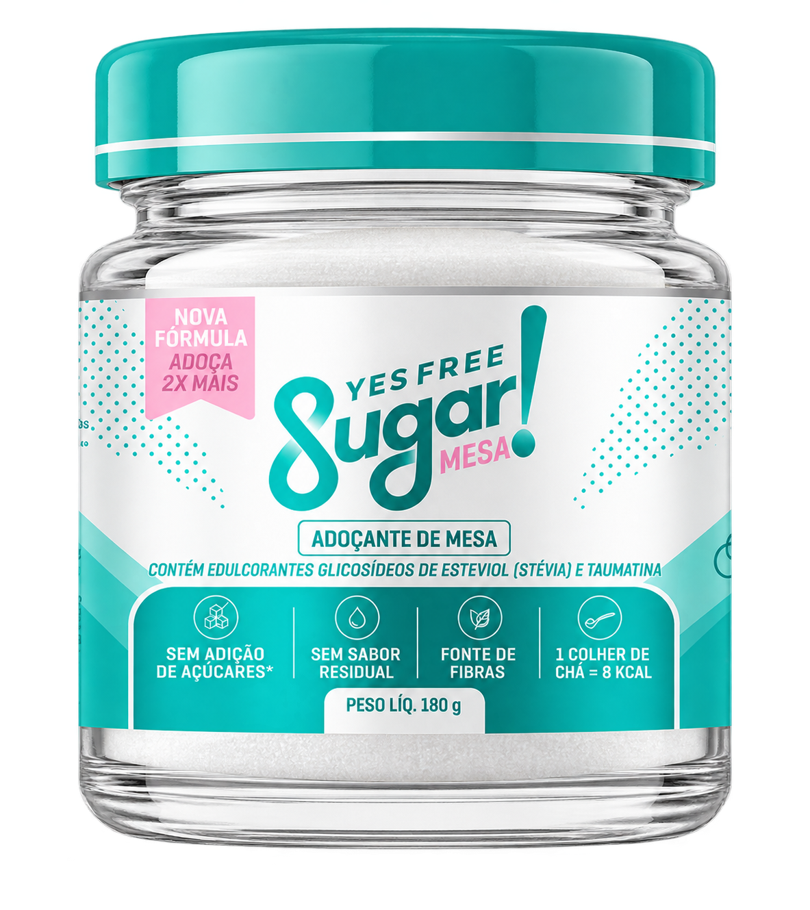 Adoçante de Mesa Yesfree Sugar 180gr. ( ADOÇA 2X MAIS )